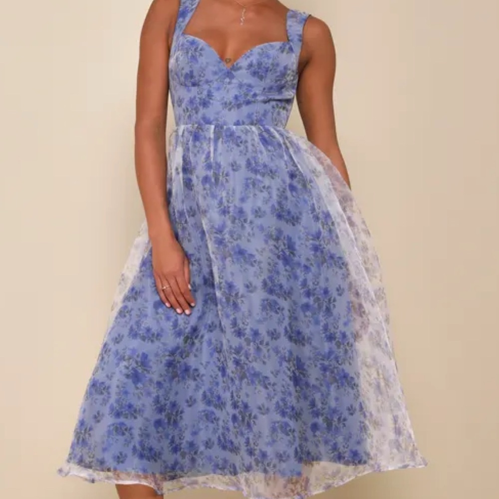 Lulu's Blue Sweetheart Sundress for Weddings
